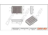 Dr!Ve+ DP1110.10.0157 - Oe 1444 Ru Luftfilter FüR C-Crosser (Vu, Vv), C4 Aircross, 4007 (Vu, Vv), 4008