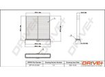 Dr!Ve+ DP1110.12.0381 - Filtro Aria Abitacolo Oe D09W61J6X Per 2 (Dj, Dl), 3 (Bp), CX-3 (Dk)