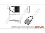 Dr!Ve+ DP1110.10.0455 - Oe 17220 Pld 000 Filtro Aria Per Civic Vii, Civic Viii, FR-V (Be), Stream (Rn)