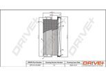 Dr!Ve+ DP1110.10.0009 - Filtro Aria Oe 1444 99 Per Jumper, Ducato, Boxer