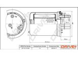 Dr!Ve+ DP1110.13.0284 - Filtro Carburante Oe 6R0127400D Per A1 (8X)