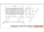 Dr!Ve+ DP1110.10.0542 - Filtro Aria Oe 16 54 639 98R Per Duster, Logan, Sandero, Logan I