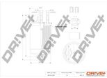 Dr!Ve+ DP1110.13.0259 - Filtro Carburante Oe 71736117 Per Doblo, Palio, Punto, Strada