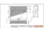 Dr!Ve+ DP1110.10.0363 - Oe 270 094 00 04 Filtro Aria Per Cla (X117), Classe Gla (X156), Classe A (W176), Classe B (W246), Cla (C117)