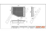 Dr!Ve+ DP1110.10.0451 - Oe 17220 R1A A01 Filtro Aria Per Civic Ix, Civic Viii