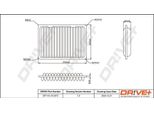 Dr!Ve+ DP1110.10.0573 - Filtro Aria Oe 17801 0H030 Per Camry (V3), Camry (V4), Camry (V5)