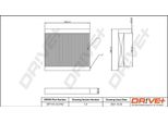 Dr!Ve+ DP1110.12.0152 - Filtro Aria Abitacolo Oe 77366480 Per 500L (351, 352), 500X (334), Compass, Renegade