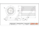Dr!Ve+ DP1110.11.0179 - Filtro Olio Oe 15430 Rsr E01 Per Accord Viii, Civic Ix, Civic Viii, CR-V Iii (Re)