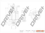 Dr!Ve+ DP1110.13.0113 - Filtro Carburante Oe 164005033R Per Kangoo (Kw), Kangoo (Fw), Laguna Iii, Latitude (L70), Twingo Ii (CN0)