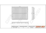 Dr!Ve+ DP1110.10.0650 - Filtro Aria Oe 28113 3E500 Per Sorento I (Jc)