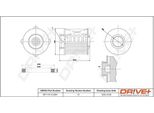Dr!Ve+ DP1110.13.0081 - Filtro Carburante Oe 5818085 Per Cruze (J300), Cruze (J305), Cruze (J308), Malibu (V300), Orlando (J309), Astra J, Cascada (W13), Insignia A (G09), Meriva B (S10), Zafira Tourer C