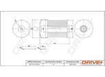 Dr!Ve+ DP1110.13.0156 - Filtro Carburante Oe 164039594R Per Dokker, Duster, Lodgy, Logan, Sandero, Citan (W415), Micra V (K14), Note (E12), Kangoo (Kw), Kangoo (Fw), Captur I (H5, J5), Clio Iv