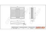 Dr!Ve+ DP1110.10.0354 - Filtro Aria Oe 602 094 04 04 Per Classe E (W124), Classe E (S124)