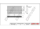 Dr!Ve+ DP1110.12.0230 - Filtro Aria Esterna Oe 46844822 Per Croma, Combo, Combo Tour, Corsa C (X01), Signum (Z03), Tigra Twintop (X04), Vectra C (Z02)
