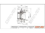 Dr!Ve+ DP1110.13.0164 - Filtro Carburante Oe 24776501 Per Classe A (W168), Vaneo (414)