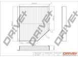 Dr!Ve+ DP1110.12.0058 - Filtro Aria Abitacolo Oe 8K0819439 Per A4 (8K), A5 (8T), A5 (8F), Q5 (8R), Macan (95B)