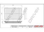 Dr!Ve+ DP1110.10.0704 - Filtro Aria Oe 28113 2W300 Per Grand Santa Fe, Santa Fe Iii (Dm), Sorento Ii (Xm)
