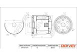 Dr!Ve+ DP1110.11.0171 - Filtro Olio Oe 9808867880 Per Jumper, Transit Tourneo, Tourneo Custom, Transit Custom, Transit, Transit V363, Defender (L316), Boxer