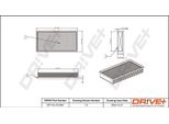 Dr!Ve+ DP1110.10.0581 - Filtro Aria Di Primo Equipaggiamento 1J0 129 620 A Per A3 (8L), Tt (8N), Leon (1M1), Toledo Ii (1M2), Octavia I (1U), Golf Iv (1J), New Beetle, Bora (1J)