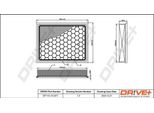Dr!Ve+ DP1110.10.0071 - Filtro Aria Oe 73502069 Per Croma, Vectra C (Z02), Signum (Z03)