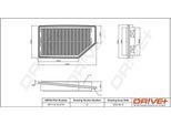 Dr!Ve+ DP1110.10.0776 - Filtro Aria Oe 17220RSRE00 Per Civic Viii