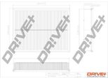 Dr!Ve+ DP1110.10.0195 - Filtro Aria Oe 55183307 Per Croma, Signum (Z03), Vectra C (Z02)