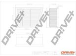 Dr!Ve+ DP1110.10.0771 - Filtro Dell'aria Oe 2066235 Per Transit Custom, Transit Courier, Tourneo Connect, Puma, Fiesta Vii, Ecosport