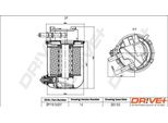 Dr!Ve+ DP1110.13.0217 - Filtro Carburante Oe 16400BB51A Per Qashqai +2 I (J10)