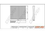 Dr!Ve+ DP1110.12.0042 - Filtro Aria Abitacolo Oe 6398350247 Per Vito (W639), Viano (W639)