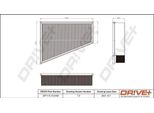 Dr!Ve+ DP1110.10.0160 - Filtro Aria Di Primo Equipaggiamento 1418 883 Per Galaxy (WA6), Mondeo Iv, S-Max (WA6), S80 Ii (124), V70 Iii (135)