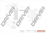 Dr!Ve+ DP1110.13.0047 - Filtro Carburante Oe 7M0127401A Per Galaxy (Wgr), Alhambra (7V), Sharan (7M)
