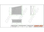 Dr!Ve+ DP1110.10.0547 - Filtro Aria Oe 16 54 678 60R Per Grand Scenic Iv (R9), Megane Iv, Scenic Iv, Talisman
