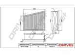 Dr!Ve+ DP1110.10.0665 - Oe 16 54 677 53R Filtro Aria Per Fluence (L3), Grand Scenic Iii (Jz), Megane Cc, Megane Iii, Scenic Iii