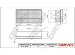 Dr!Ve+ DP1110.10.0483 - Oe 970350300 Luftfilter FüR Frontera B (U99)