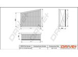 Dr!Ve+ DP1110.10.0548 - Filtro Aria Oe 16 54 682 96R Per Espace V (Jr), Grand Scenic Iv (R9), Megane Iv, Scenic Iv, Talisman
