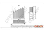 Dr!Ve+ DP1110.10.0220 - Oe 6Q0129620 Filtro Aria Per Cordoba (6L), Ibiza (6J, 6P), Ibiza (6L), Fabia I (6Y), Fabia Ii (54), Roomster (5J), Polo (9N), Fox (5Z)
