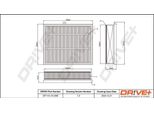 Dr!Ve+ DP1110.10.0568 - Filtro Aria Oe 13 71 3 465 456 Per Auris (E18), Avensis (T27), Rav 4 Iv (A4), Verso (R2)