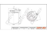 Dr!Ve+ DP1110.13.0311 - Filtro Carburante Oe 6070901252 Per Classe A (W176), Classe B (W246), Cla (C117), Cla (X117), Classe Gla (X156)