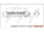 Dr!Ve+ DP1110.10.0245 - Filtro Aria Oe 646 094 02 04 Per Classe C (W204), Classe C (S204)