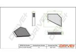 Dr!Ve+ DP1110.10.0611 - Filtro Aria Oe 30741485 Per C30 (533), C70 Ii Cabriolet (542), S40 Ii (544), V40 (525, 526), V50 (545)