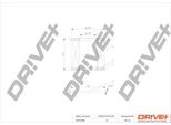 Dr!Ve+ DP1110.11.0070 - Filtro Olio Oe 03D 115 466B Per Cordoba (6L), Ibiza (6L), Ibiza (6J, 6P), Toledo Iv (KG3), Fabia I (6Y), Fabia Ii (54), Rapid (Nh), Roomster (5J), Fox (5Z), Polo (9N), Polo (6C, 6R)