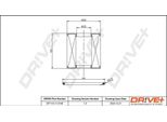 Dr!Ve+ DP1110.11.0199 - Oe 19727V001 Filtro Olio Per Cabrio (450), City-Coupe (450), Crossblade (450), Fortwo Cabrio (450), Fortwo Cabrio (451), Fortwo (450), Fortwo (451), Roadster (452)