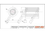 Dr!Ve+ DP1110.11.0029 - Oe 166 184 06 25 Filtro Olio Per Classe A (W168), Vaneo (414)
