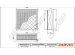 Dr!Ve+ DP1110.10.0393 - Filtro Aria Oe 13356945 Per Meriva B (S10)