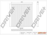 Dr!Ve+ DP1110.12.0379 - Filtro Aria Abitacolo Oe 27277JA00A Per Murano I (Z50), Murano Ii (Z51), Teana Ii (J32)