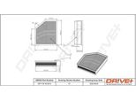 Dr!Ve+ DP1110.10.0612 - Filtro Aria Oe 30745344 Per V70 Iii (135), XC60 (156), XC70 Ii (136), S60 Ii (134), S80 Ii (124), V60 I (155, 157)