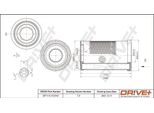 Dr!Ve+ DP1110.10.0742 - Oe 16546 9S000 Filtro Aria Per Navara (D22), Pick-Up (D22)