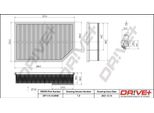 Dr!Ve+ DP1110.10.0608 - Filtro Aria Oe 8638600 Per XC90 I (275), XC70 (295)