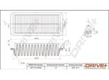Dr!Ve+ DP1110.10.0562 - Filtro Aria Oe 17801 0N010 Per Yaris (P1), Yaris Verso (P2)