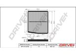 Dr!Ve+ DP1110.12.0125 - Filtro Aria Abitacolo Oe 30630753 Per S60 I (384), S80 I (184), V70 Ii (285), XC70 (295), XC90 I (275)